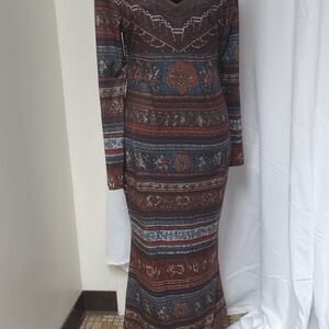 Western Style Maxi Dress